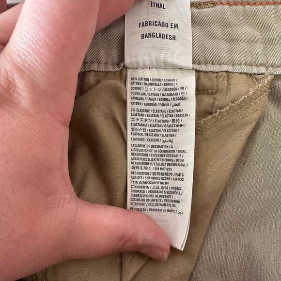 Hollister Y2K Style Micro Mini Low Rise Khaki Shorts Size 27 (5) Booty Preppy - Picture 7 of 7